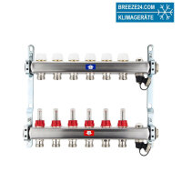 Fußbodenheizungsverteiler aus Edelstahl mit...