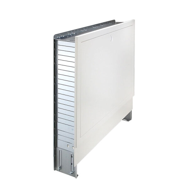 Unterputz-Verteilerschrank für Fußboden-Heizsysteme - Farbe weiß