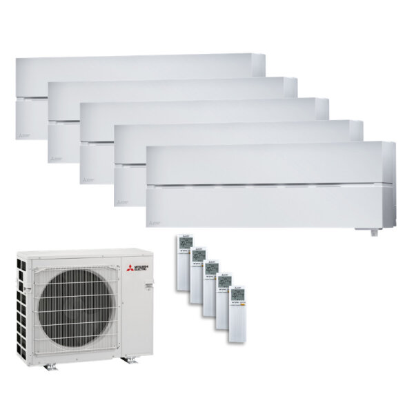 Mitsubishi Electric Set 4 x MSZ-LN18VG2W + MSZ-LN35VG2W + MXZ-5F102VF Wandgerät Diamond 1,8/3,5 kW