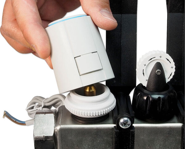 Stellantrieb 230 V Möhlenhoff ALPHA 5 für Heizkreisverteiler - M30 x 1,5 mm - stromlos geschlossen