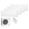 Mitsubishi Electric Set 2 x MSZ-AY20VGKP + 2 x MSZ-AY25VGKP + MXZ-4F72VF4 WiFi Wandgeräte Kompakt