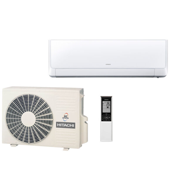 Hitachi Set RAK-25RXE + RAC-25WXE Wandgerät Shirokuma 2,5 kW für 1 Raum 25 - 30 m²