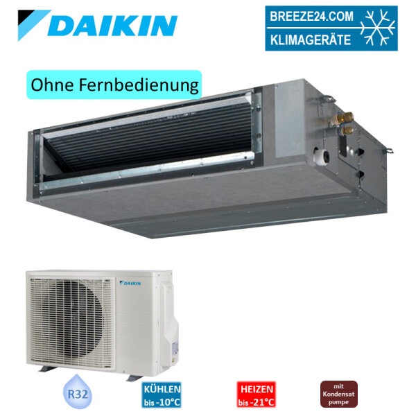 Daikin Set FBA50A9 + RXM50A Kanalgerät 5,0 kW Raumgröße 50 - 55 m² R32 Klimaanlage