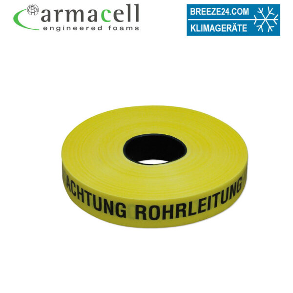 AUSTROFLEX Trassenwarnband 40 mm x 250 m - gelb/schwarz