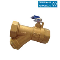 Y Typ Messing Sieb Filter Kugelhahn Anschluss 1 Zoll DN25...