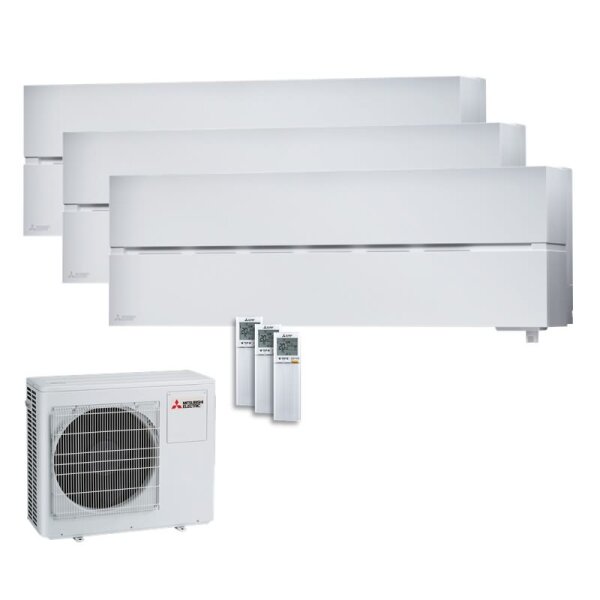 Mitsubishi Electric Set 3 Wandgeräte Diamond WiFi 2 x MSZ-LN18VG2W + MSZ-LN50VG2W + MXZ-3F68VF