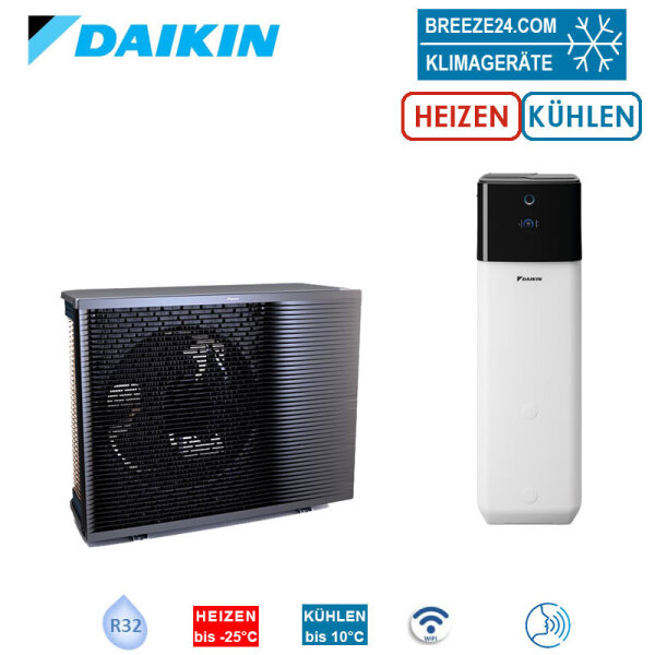 Daikin Altherma 3 R MT ECH2O ERRA10EW1 + ELSX12P50E Hydromodul mit Speicher 500L | 10.0 kW | WiFi
