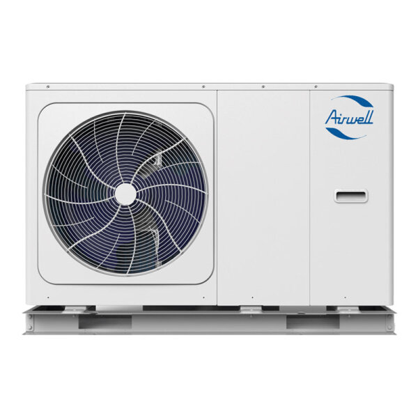 Airwell Kompakt Monoblock Wärmepumpe Wellea AW-WHPMA12-H91 | 12 kW | 11 kW R32 WiFi 3 kW Heizstab