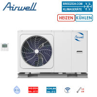 Airwell Kompakt Monoblock Wärmepumpe Wellea...
