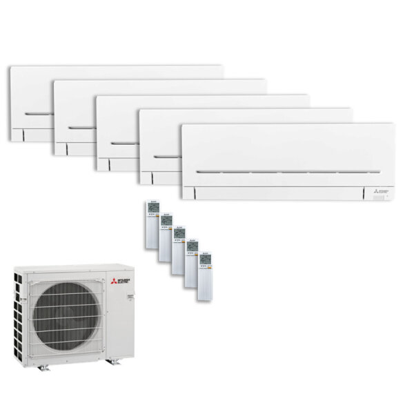 Mitsubishi Electric Set 5 x MSZ-AP25VGK + MXZ-5F102VF 2,5 kW R32 | Auslaufmodell