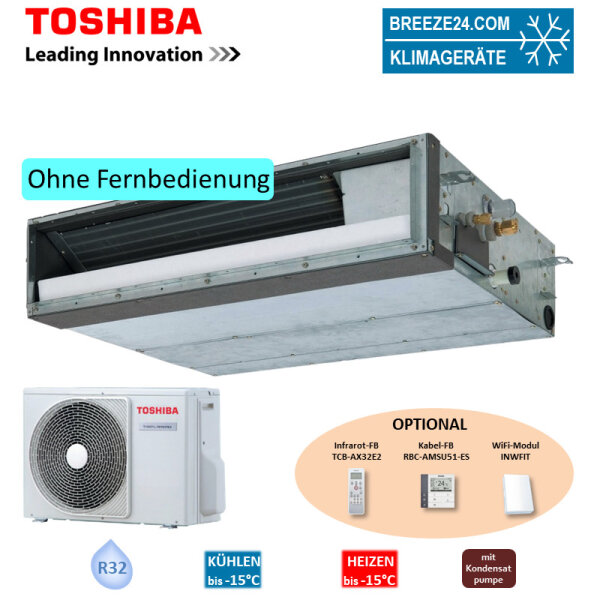 Toshiba Set Kanalgerät 2,5 kW - RAV-HM301SDTY-E + RAV-GM302ATP-E R32 Klimaanlage