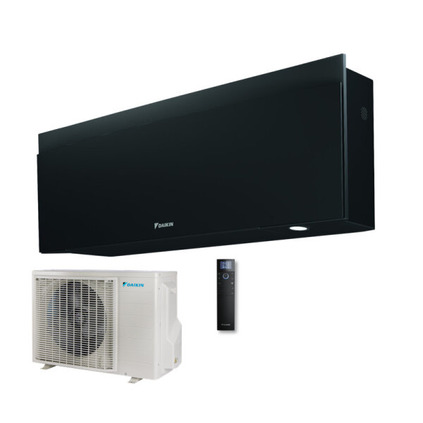 Daikin Set FTXTJ30AB + RXTJ30A Wandgerät Emura 3 Raumgröße 30 - 35 m² Mattschwarz 3,0 kW