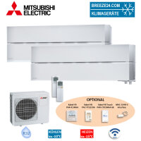Mitsubishi Electric Set 2 Wandger&auml;te Diamond WiFi...