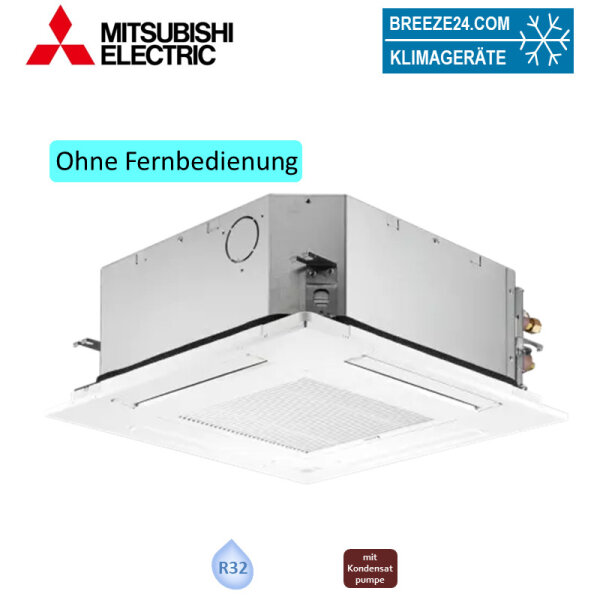 Mitsubishi Electric PLFY-MS80VEM-E 4-Wege Deckenkassette + Blende PLP-6EA VRF Raumgröße 90 - 95 m²