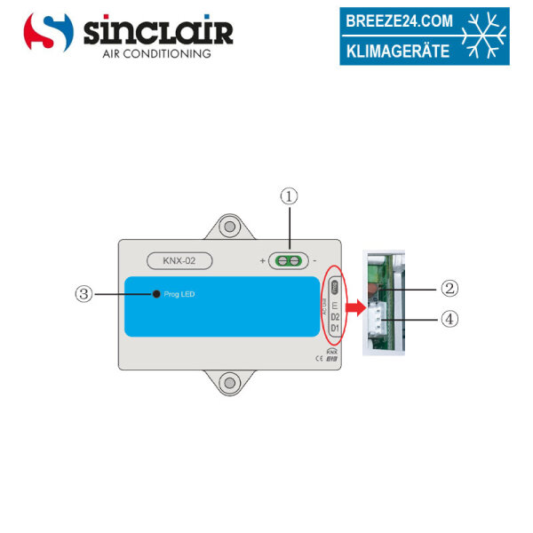Sinclair KNX-03 BMS-Schnittstelle für SVD6