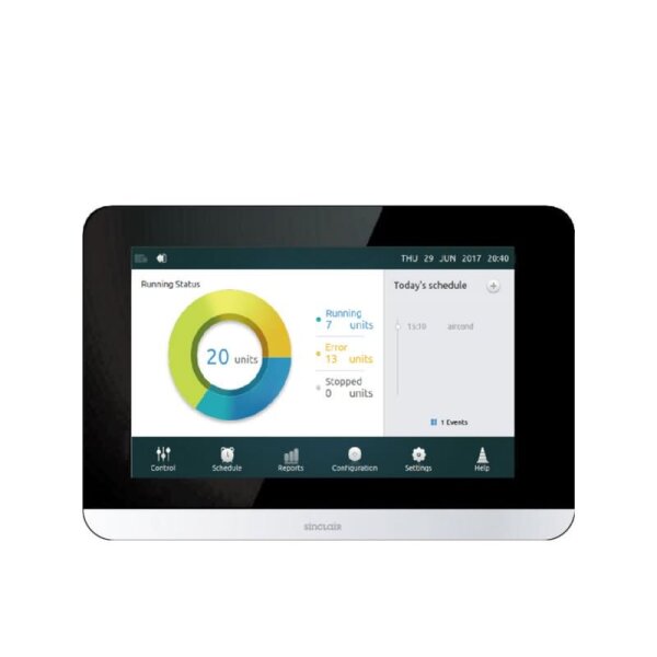 Sinclair CCM-180A kabelgebundener Wand-Zentralcontroller für Geräte aus der SDV Baureihe