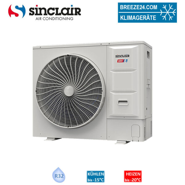 Sinclair SDV6-E100BS Außengerät für 6 Innengeräte VRF | 9,0 kW | R32