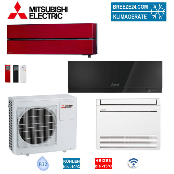 Mitsubishi Electric Set Diamond MSZ-LN25VG2R + Premium MSZ-EF25VGKB + Kompakt MFZ-KT25VG+MXZ-3F68VF4