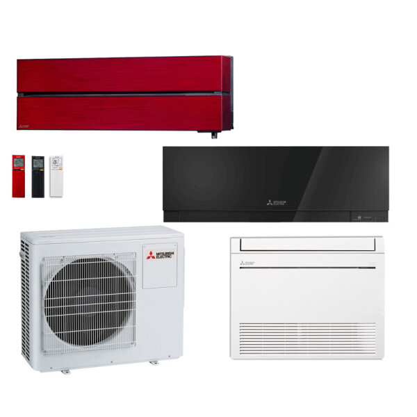Mitsubishi Electric Set Diamond MSZ-LN25VG2R + Premium MSZ-EF25VGKB + Kompakt MFZ-KT25VG+MXZ-3F68VF4