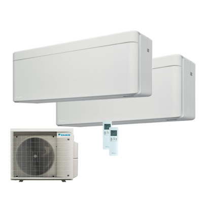 Daikin Set 2 Wandgeräte Stylish WiFi 1,5/3,5 kW CTXA15CW + FTXA35CW + 2MXM50A2V1B(9/8) R32 Klimaanlage