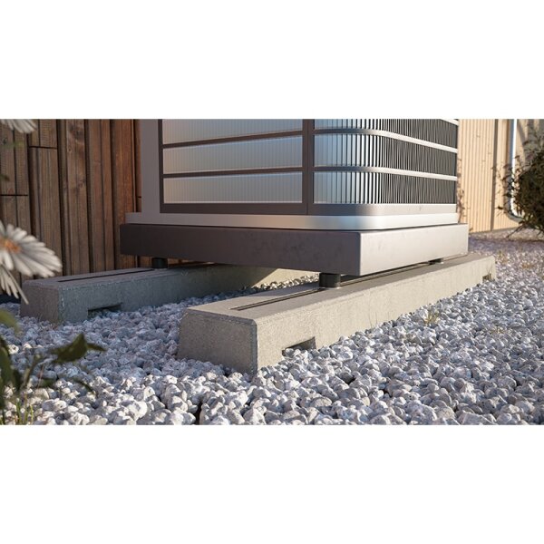 KORTMANN Set Wärmepumpenfundament EXCELLENCE | L 1.540 mm | B 840 mm | H 150 mm