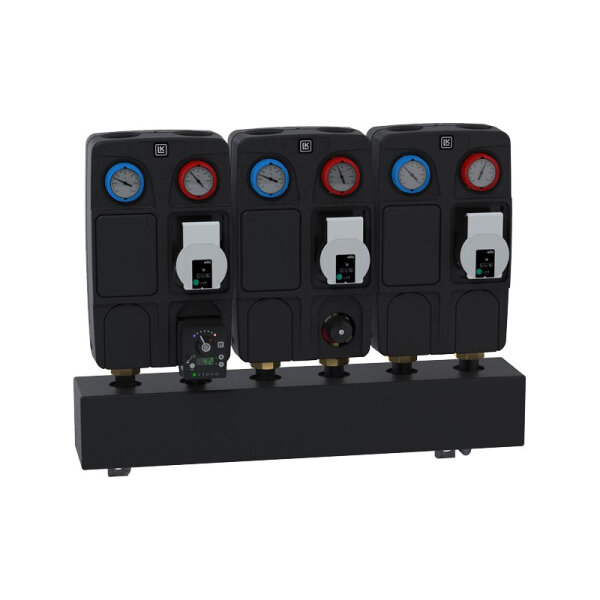 LK Armatur LK 860 Verteilerleiste | 4-fach | mit hydraulischer Weiche | G 1 1/2" | C/C 125 | 182418