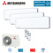 Mitsubishi Heavy Set 2 x SRK15ZS-WF + SRK35ZS-WF + SCM45ZS-W Wandgerät Klimaanlage 1,5/3,5 kW WiFi