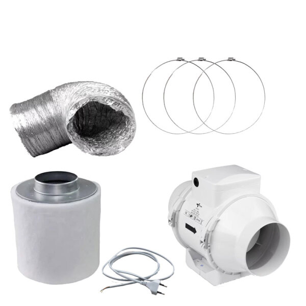 Abluft Komplettset Eco, 145/187 m³/h