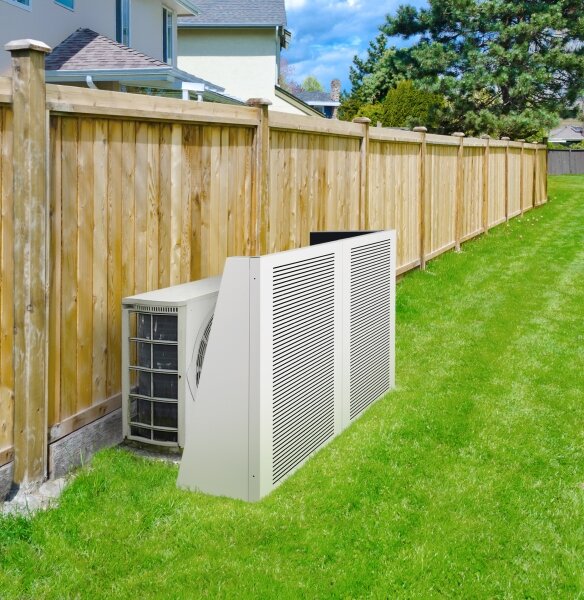 Devaux Lärmschutzwand Schallschutz für Klimaanlagen & Wärmepumpen Außengeräte | PAC 100