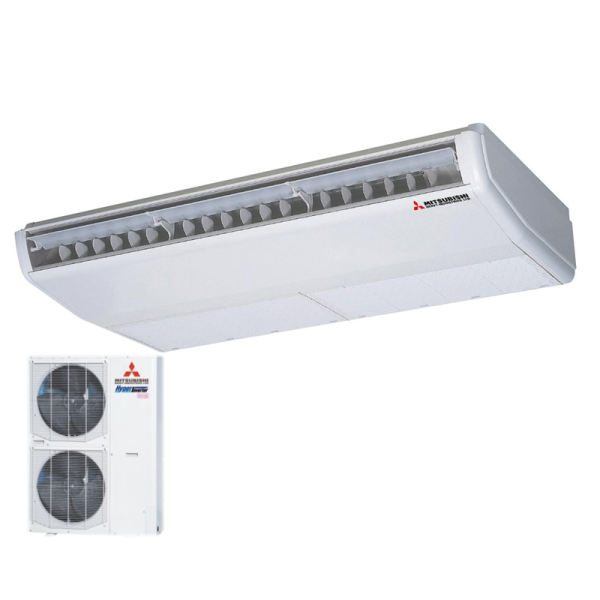 Mitsubishi Heavy Set Deckenunterbaugerät 10,0 kW - FDE100VH + FDC100VSX-W 400V Raumgröße 100 m² R32