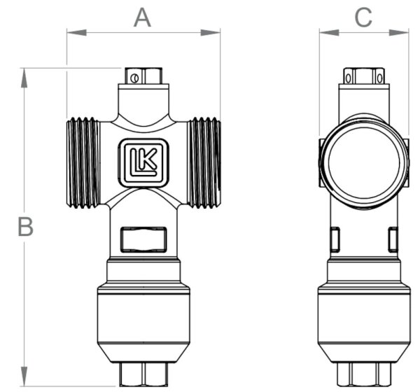 LK Armatur Frostschutzventil LK 556 | DN 25 | DN 32