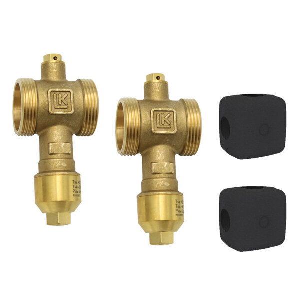LK Armatur Frostschutzventil 2er Set | 2 x LK 556 mit Isolierung | DN 32 | 1 1/4"
