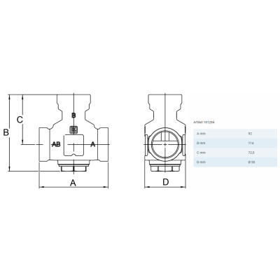 LK Armatur LK C/C 125 LK 864 - Pumpengruppe - gemischter Heizkreis | DN 25 | 299787