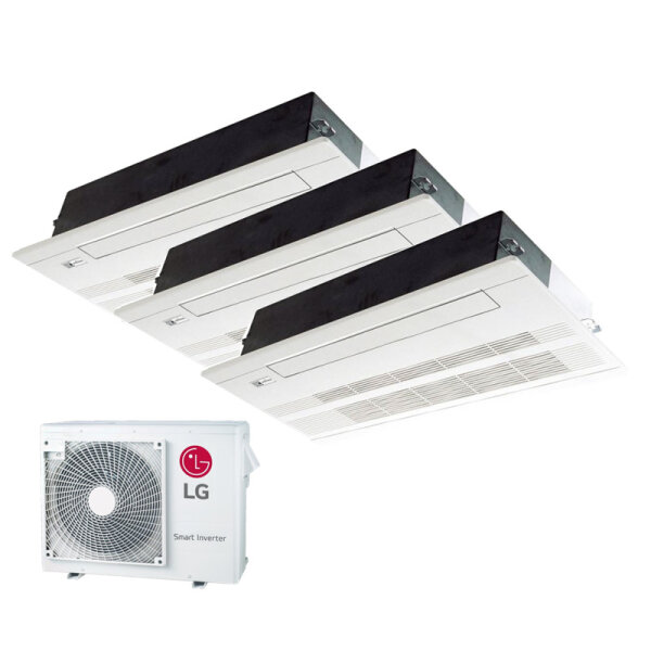 LG Set 3 x 1-Wege-Deckenkassette 2,6 kW 3 x MT09R NU1 mit Blende + MU3R19 U23 R32 Klimaanlage