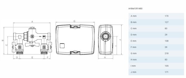 LK Armatur Befüllungsventil LK 521 MultiFill® | DN 25 | 091480