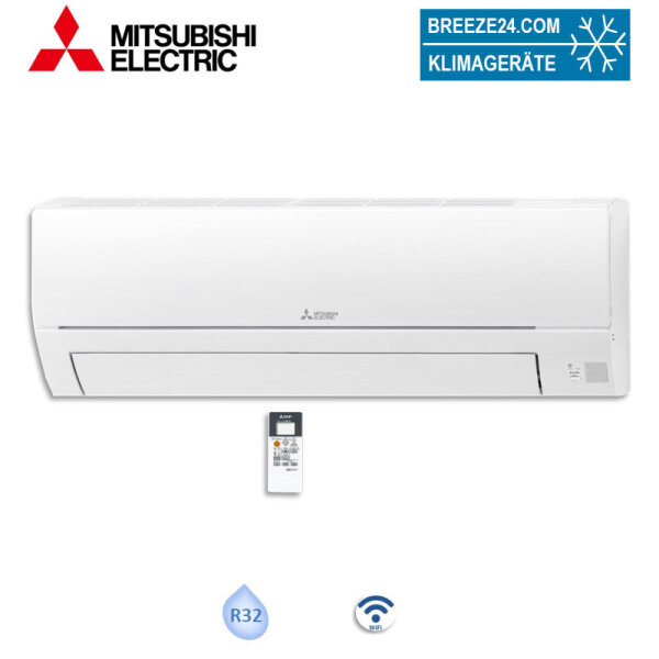 Mitsubishi Electric Wandgerät Basic 2,5 kW - MSZ-HR25VFK - WiFi 1 Raum mit 25 - 30 m² nur Monosplit