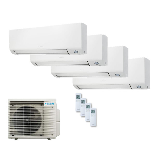 Daikin Set 4 Wandgeräte Perfera WiFi 1,5/2,0/3,5kW 2 x CTXM15A + FTXM20A + FTXM35A + 4MXM68A8