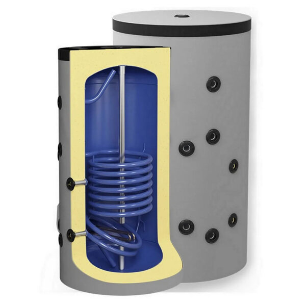 ELDOM ES/FVS 1000 indirekt beheizter Warmwasserspeicher mit 1 Wärmetauscher 1.000 Liter