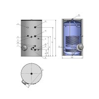 ELDOM ES/FVS 1000 indirekt beheizter Warmwasserspeicher...