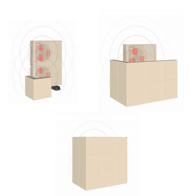 Devaux Schallschutzkassette Modul 50 x 50 cm | Cremeweiß RAL 9001