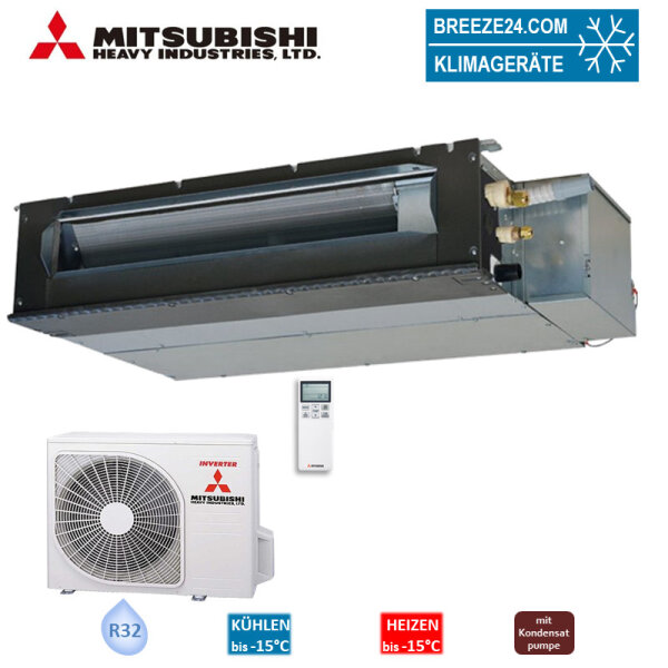 Mitsubishi Heavy Set SRR60ZS-W + SRC60ZSX-W3 Kanalgerät 5,6 kW -  Raumgröße 60 - 65 m² R32