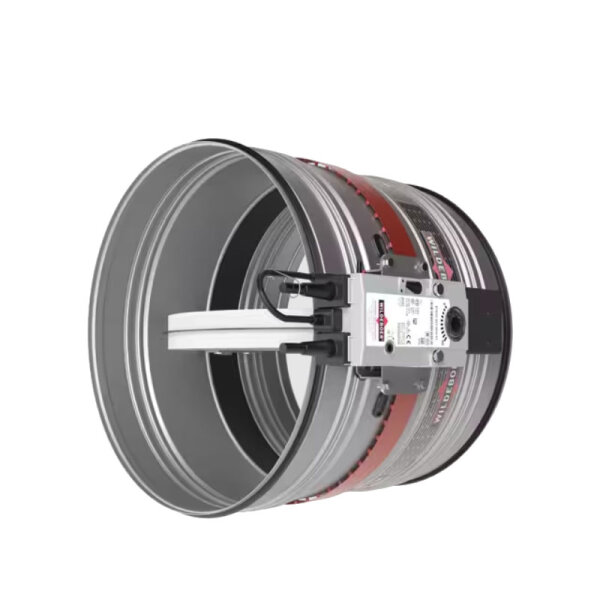 Wildeboer FR 90 DN 160 Brandschutzklappe rund mit Federrücklaufmotor Baureihe FR92 Ø 160 mm