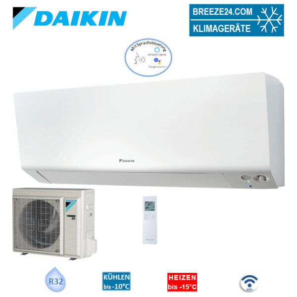 Daikin Set Wandgerät Perfera WiFi 7,1 kW - FTXM71A + RXM71A | Raumgröße 70 - 75 m² | R32