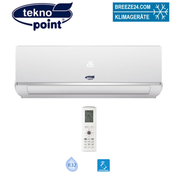 Tekno Point SKY Wandgerät SKIV-24 | Raumgröße 65 - 70 m² | 6.4 kW | 6.6 kW | Kühlen | Heizen | R32