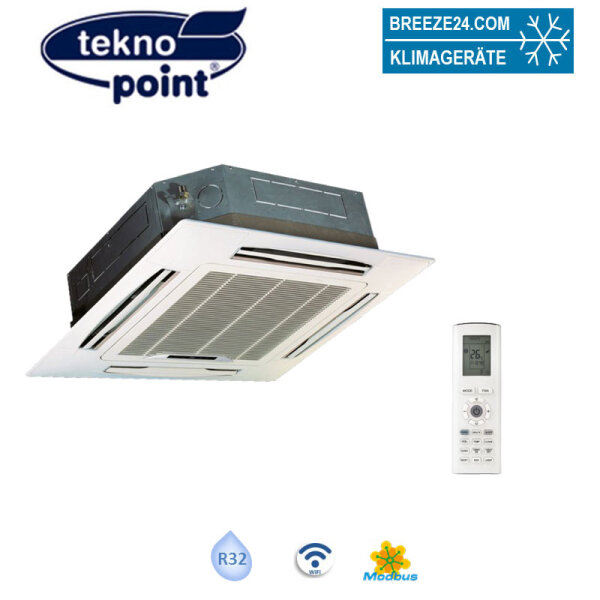 Tekno Point 4-Wege Kassete CASK-18CV | Raumgröße 50 - 55 m² | 5.2 kW | 5.2 kW | WiFi | ModBus