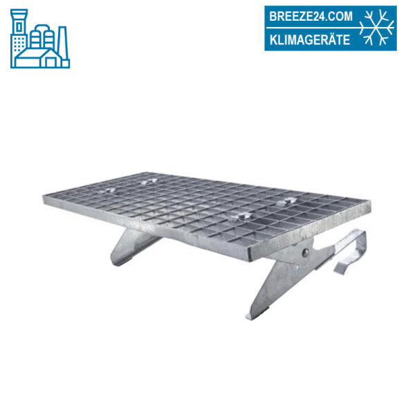 Podest-Set 80 x 35 cm, für die Dachmontage von Außengeräten | Dachtritt