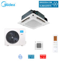 Midea Set MCA4U-12HRFNX 4-Wege-Deckenkassette + Blende...