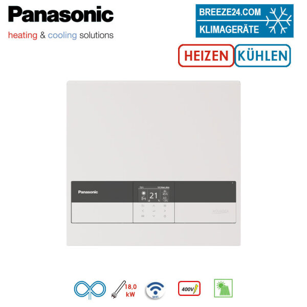 Panasonic Aquarea T-CAP Generation M WH-CME8L Steuer-Modul 18 kW Heizstab Heizen Kühlen WiFi 400V