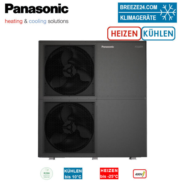 Panasonic Aquarea T-CAP Generation M WH-WXG25ME8 Split Wärmepumpe Luft/Wasser Monoblock 25 kW | R290
