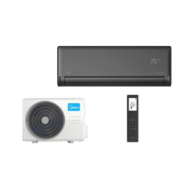 Midea Solstice Set EZB-24RD6-I + EZ-24RD6H-O black | Raum 70 - 75 m² | WiFi | 7.0 kW | 7.3 kW | R32